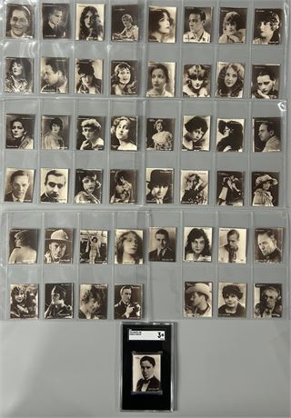 1926 Societe Job Complete Set (1-50) w/ Chaplin SGC 3 VG