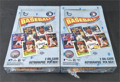 2023 Topps Archives Baseball Hobby Box Lot (2) SEALED