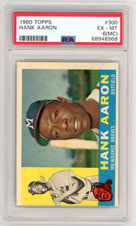 1960 Topps #300 Hank Aaron PSA 6 (MC)