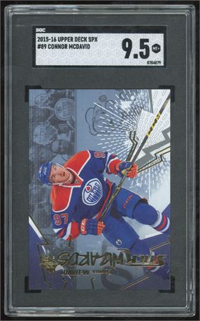 2015-16 Upper Deck #89 SPX Connor McDavid RC SGC 9.5 MINT+