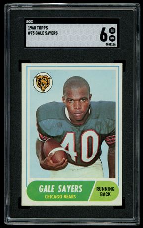 1968 Topps #75 Gale Sayers SGC 6 EXMT