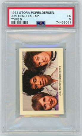 1968 Stora Popbildersen Jim Hendrix Experience Type 5 PSA 5 EX