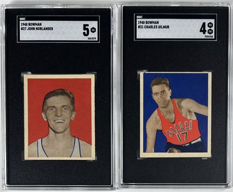 1948 Bowman Basketball SGC Graded Lot (2)