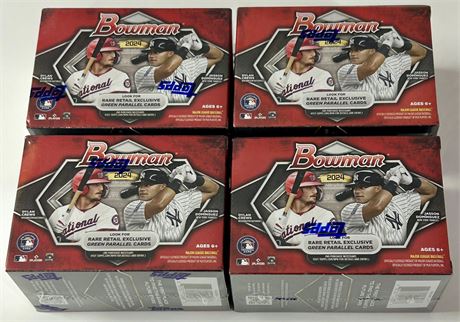 2024 Bowman Baseball Blaster Box Lot (4) Factory Sealed READ