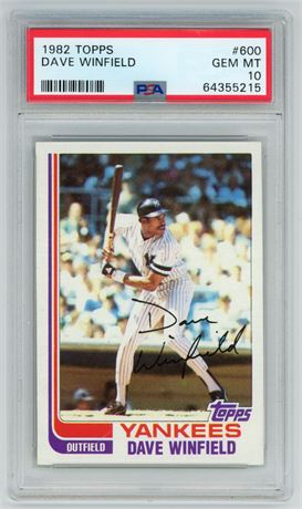 1982 Topps #600 Dave Winfield PSA 10 GEM MINT