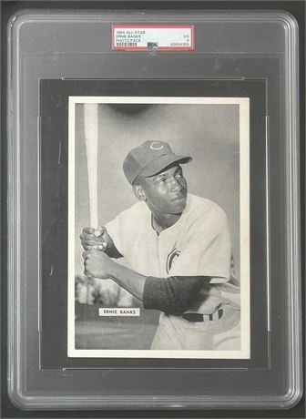 1954 All-Star Ernie Banks RC Photo Pack PSA 3 VG RARE