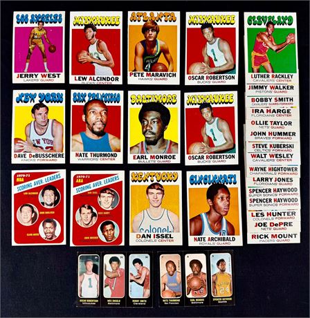 1971 Topps Basketball Lot (31) w/ Maravich, Karee, West & More EXMT