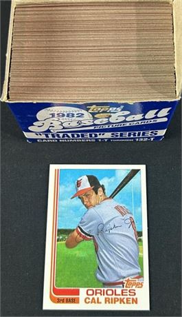 1982 Topps Baseball Traded Set w/ Cal Ripken Jr RC