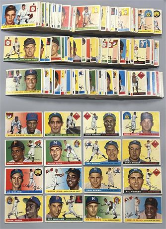 1955 Topps Complete Set (1-210) VGEX Average (READ)