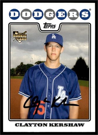 2008 Topps Update Clayton Kershaw RC