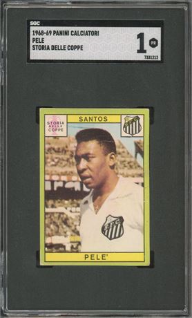 1968 Panini Calciatori Pele SGC 1 POOR