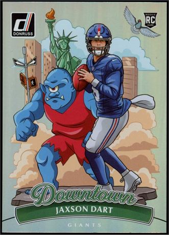 2025 Panini Donruss #14 Jaxson Dart RC Downtown Case Hit