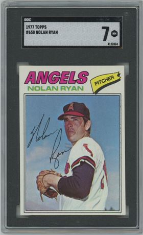 1977 Topps #650 Nolan Ryan SGC 7 NM