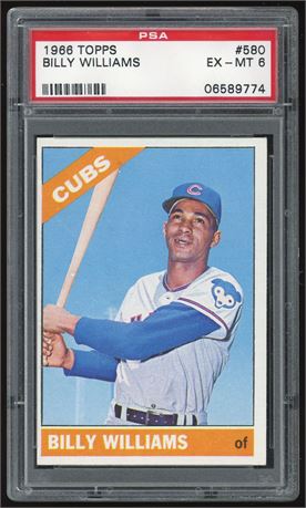 1966 Topps #580 Billy Williams PSA 6 EXMT