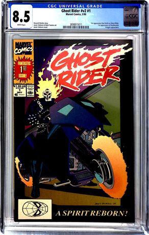 Ghost Rider #v2 #1 (1990) CGC 8.5 1st Appearance Dan Ketch as Ghost Rider
