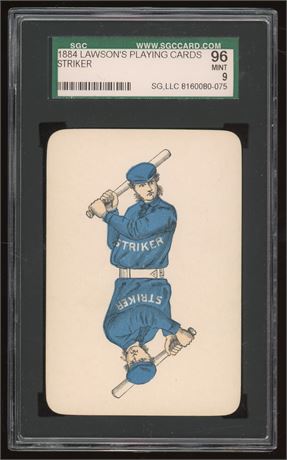 1884 Lawson's Playing Cards Striker SGC 9 MINT