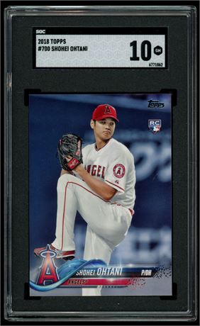 2018 Topps #700 Shohei Ohtani RC Pitching SGC 10