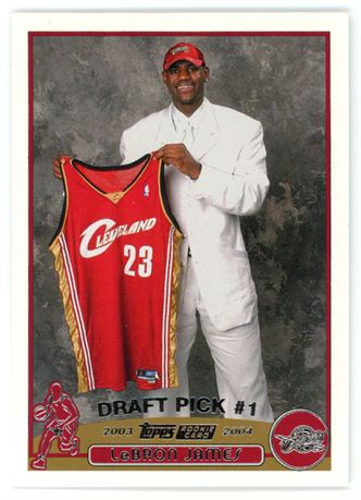 2003 Topps #221 LeBron James RC Draft Pick