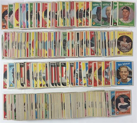 1959 Topps Baseball Lot (400) VGEX+ AVG