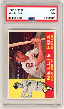 1960 Topps #100 Nellie Fox PSA 7 NM