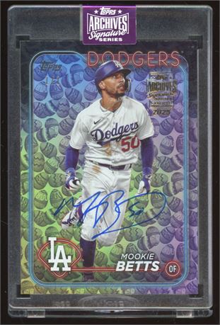 2025 Topps Archives Signature Series #250 Mookie Betts 1/1 On Card Auto