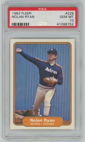 1982 Fleer #229 Nolan Ryan PSA 10 GEM MINT