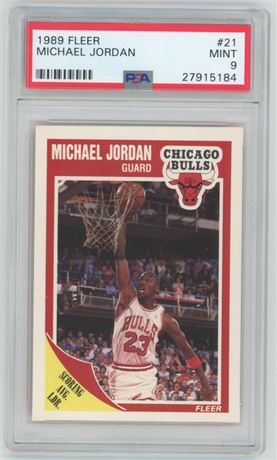 1989 Fleer #21 Michael Jordan PSA 9 MINT