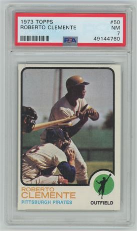 1973 Topps #50 Roberto Clemente PSA 7 NM