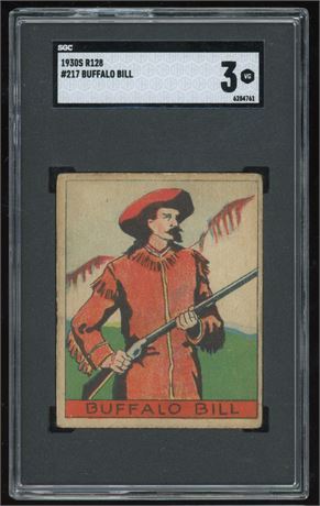 1930's R128 #217 Buffalo Bill SGC 3 VG