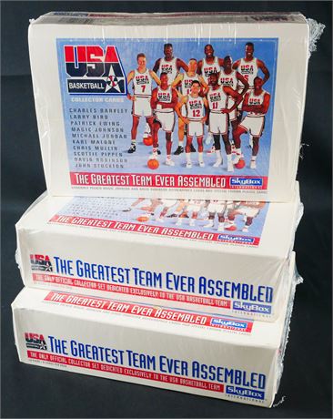 1992 Skybox USA Basketball Box Lot (3) Factory Sealed