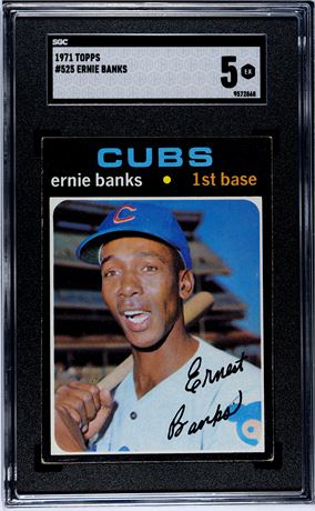 1971 Topps #525 Ernie Banks SGC 5 EX