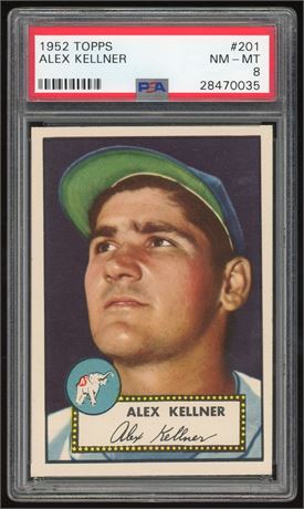 1952 Topps #201 Alex Kellner PSA 8 NMMT Only 3 Higher