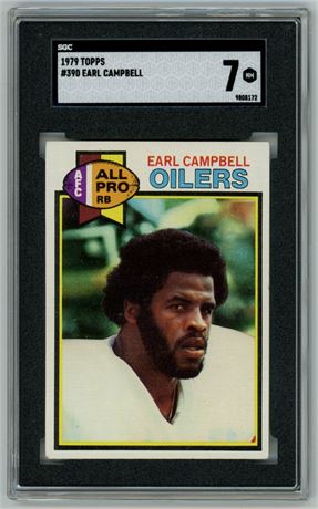 1979 Topps #390 Earl Campbell RC SGC 7 NM