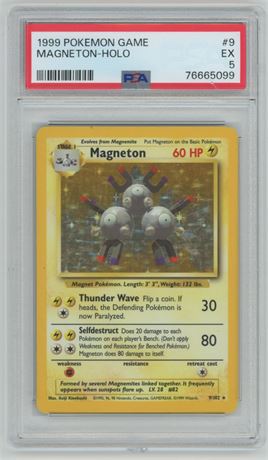 1999 Pokémon Game #9 Magneton-Holo PSA 5 EX