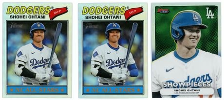2025-2026 Topps/Bowman Baseball Shohei Ohtani Refractor Lot (2)