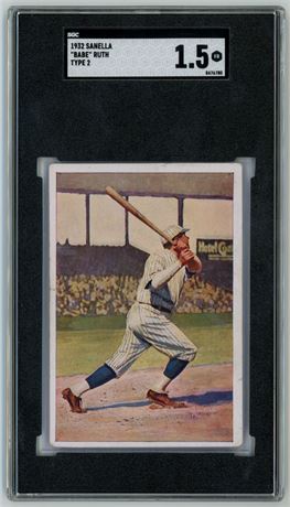 1932 Sanella Babe Ruth Type 2 SGC 1.5 FAIR