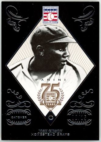 2014 Panini Hall of Fame 75th Anniversary #73 Josh Gibson 8/15 Sapphire