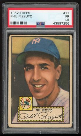 1952 Topps #11 Phil Rizzuto PSA 1.5 FAIR