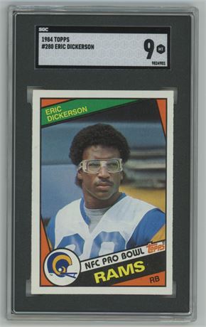 1984 Topps #280 Eric Dickerson RC SGC 9 MINT