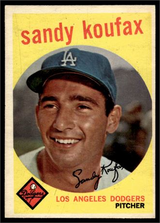 1959 Topps #163 Sandy Koufax VG-VGEX (Looks EX+)
