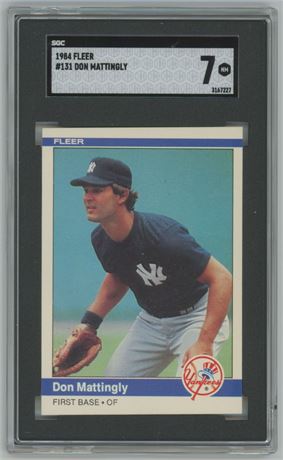 1984 Fleer #131 Don Mattingly RC SGC 7 NM