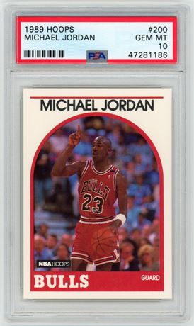 1989 Hoops #200 Michael Jordan PSA 10 GEM MINT
