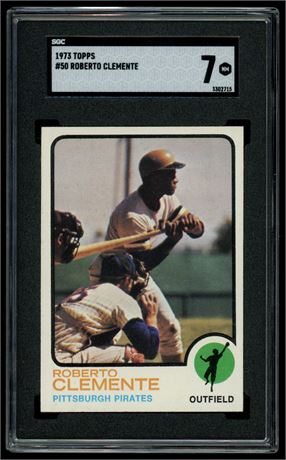 1973 Topps #50 Roberto Clemente SGC 7