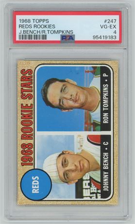 1968 Topps #247 Johnny Bench RC PSA 4 VGEX