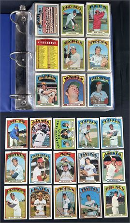 1972 Topps Baseball Partial Set (400+) w/ Stars Low Grade to EX READ