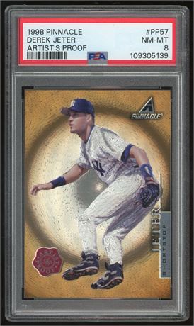 1998 Pinnacle Derek Jeter Artist's Proof PSA 8 NMMT