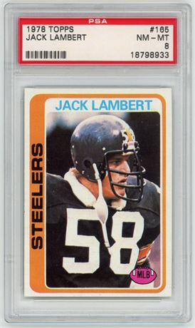 1978 Topps #165 Jack Lambert PSA 8 NMMT