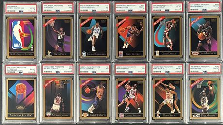 1990 Skybox Prototype Complete PSA Set (10 Cards) Plus National Convention