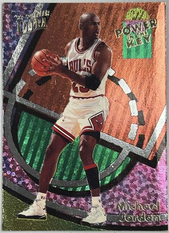 1993 Ultra Michael Jordan Power In The Key (Damaged/Edge Crease - see all pics)