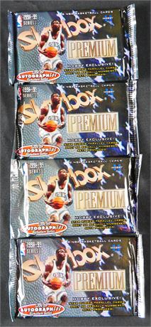 1998 Skybox Premium Hobby Pack Series 1 Factory Sealed Hobby Pack Lot (4)